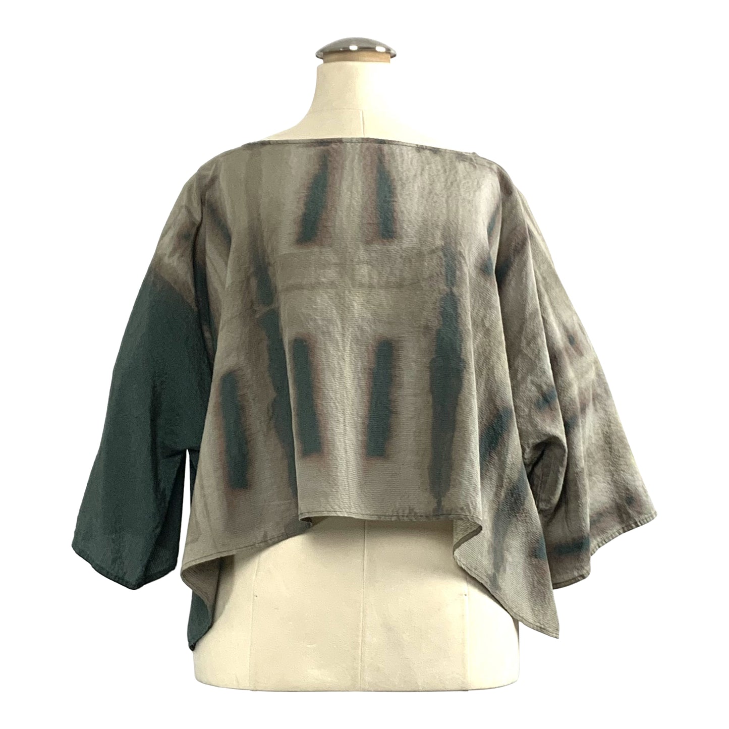 The Elm Top: Reverse Shibori
