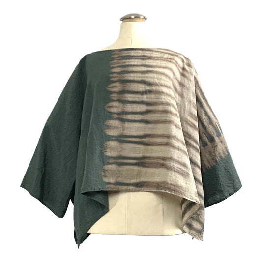 The Elm Top: Reverse Shibori