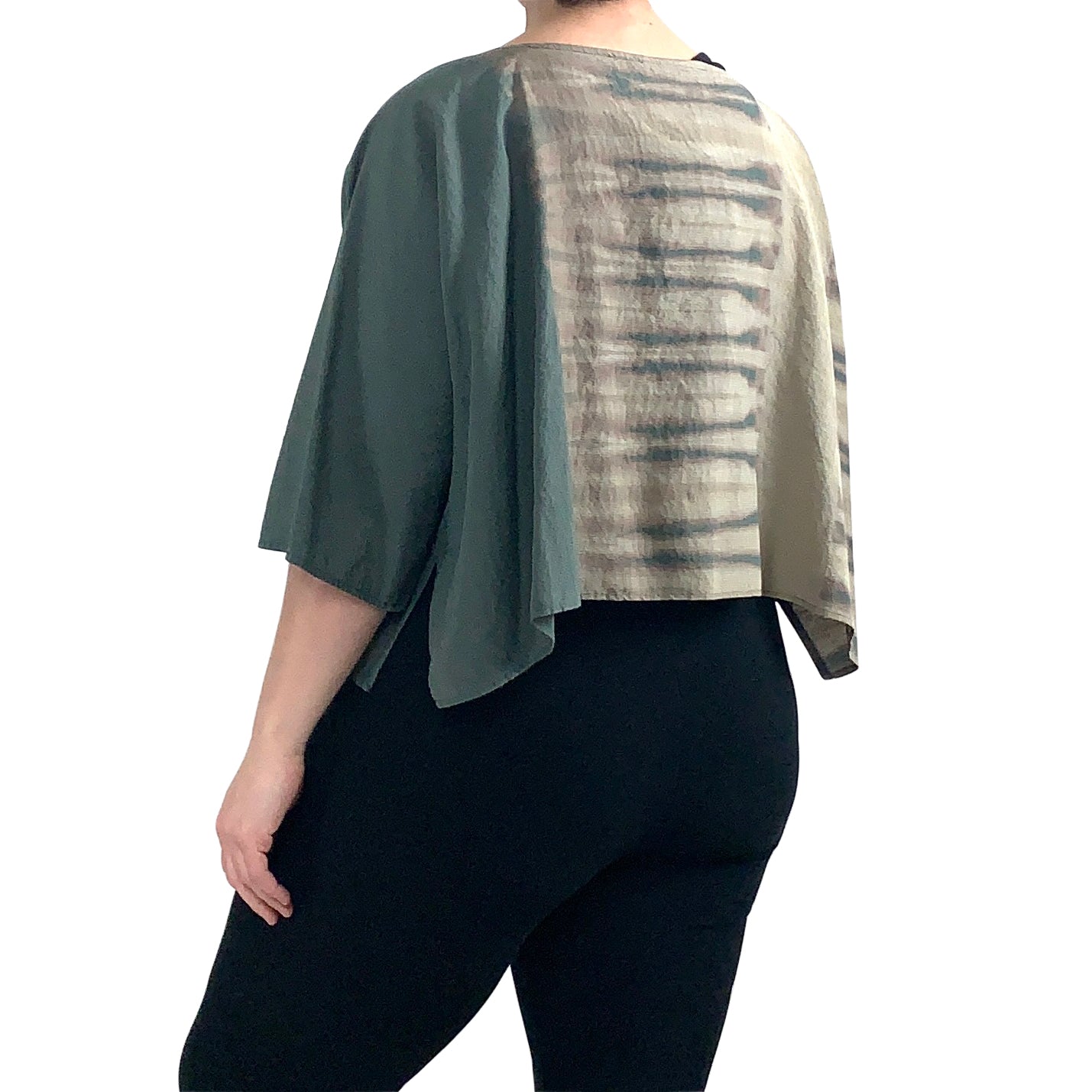 The Elm Top: Reverse Shibori