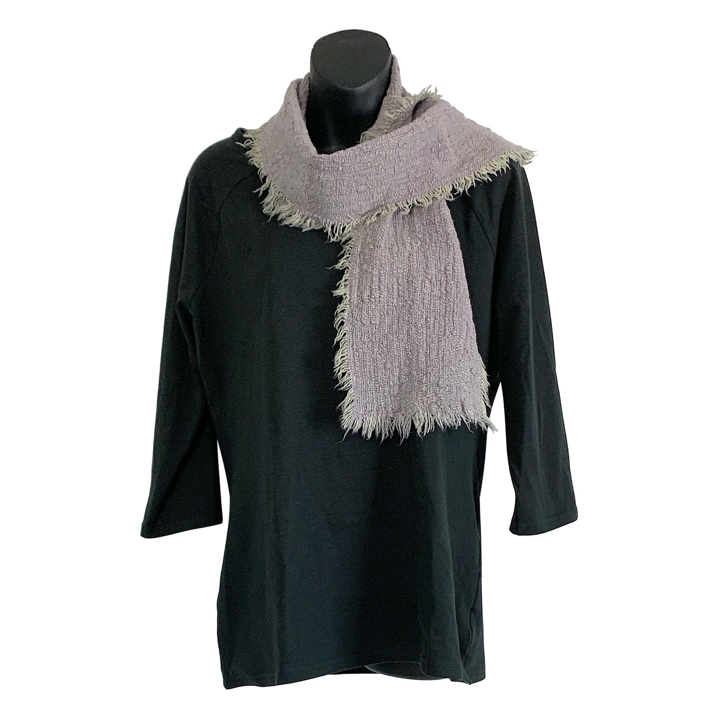 Textured handspun cotton scarf small