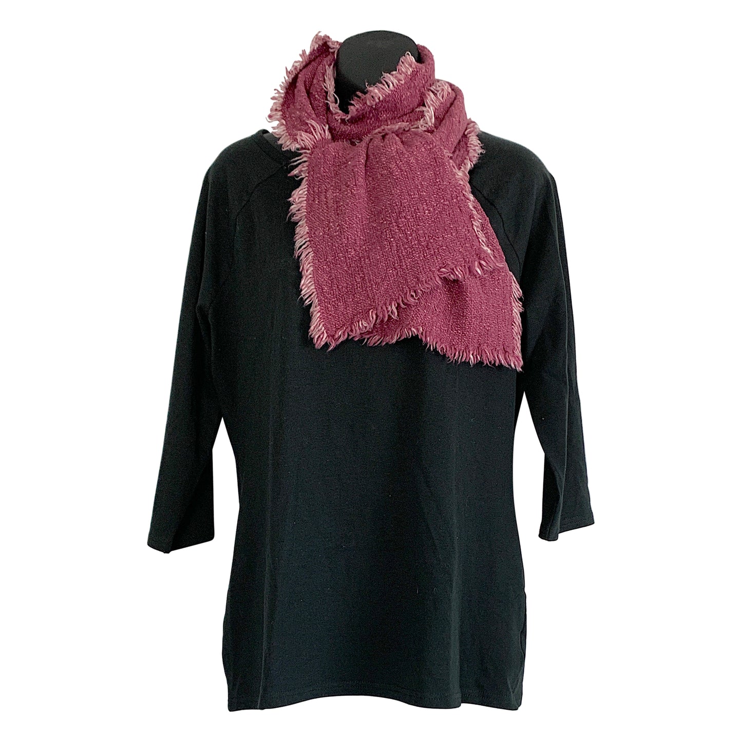 Textured handspun cotton scarf small