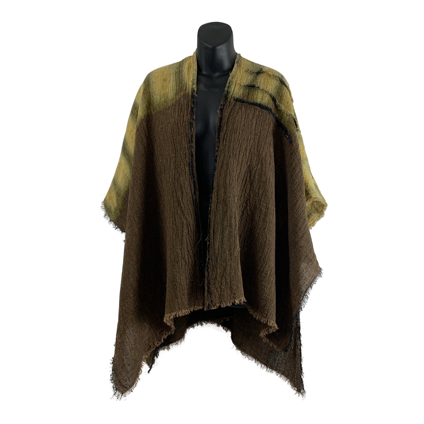 The Sequoia Jacket: Brown Linen Shibori #2
