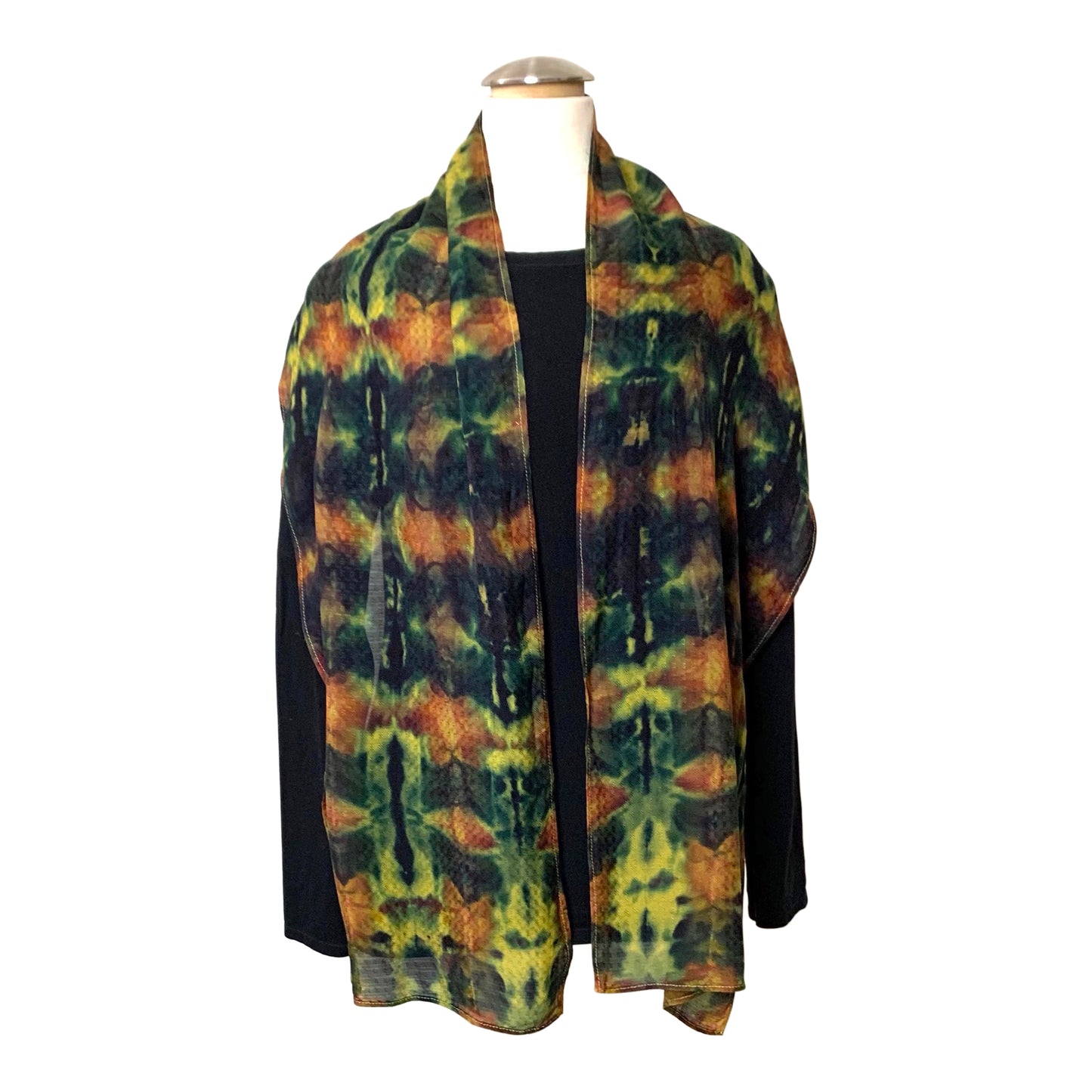 Juniper Scarf: Green Kaleidoscope