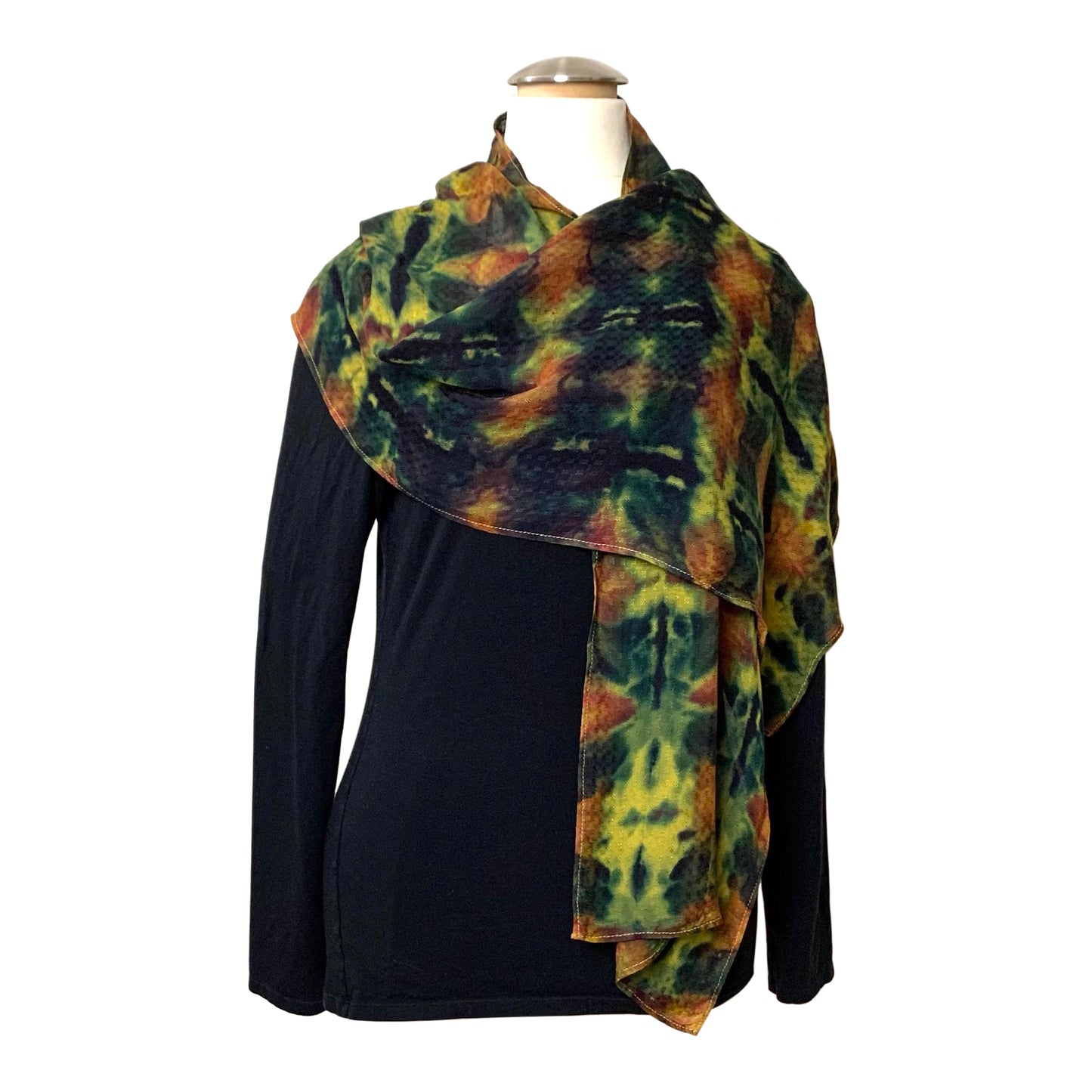 Juniper Scarf: Green Kaleidoscope