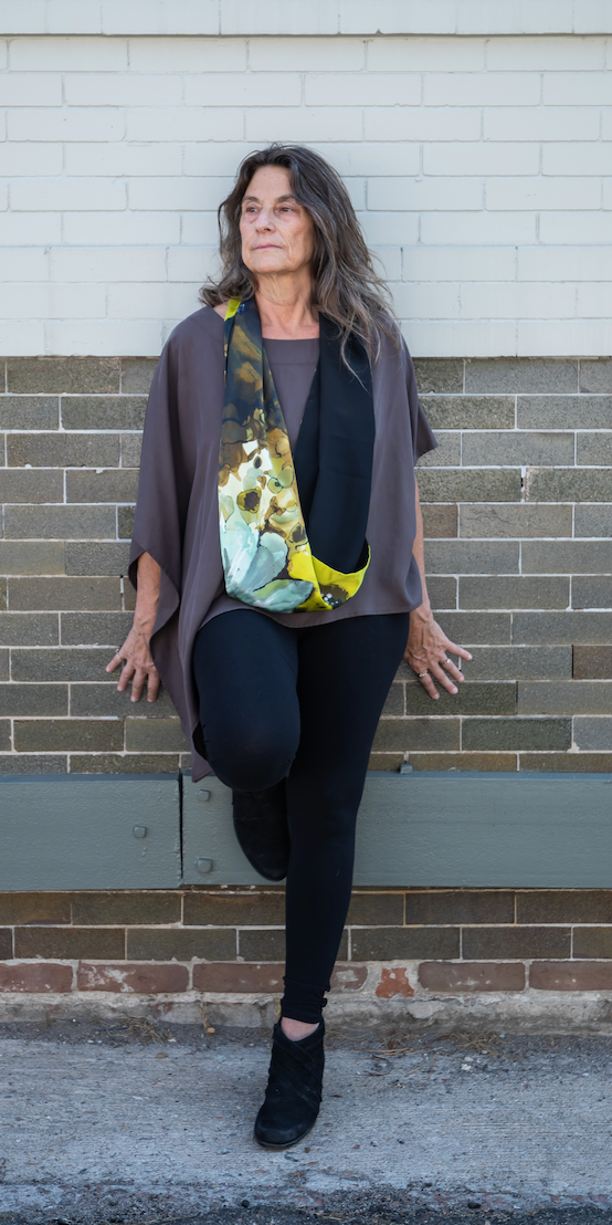 Banyan Scarf in Printed Silk