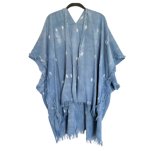 The Sequoia Jacket: Sky blue shibori