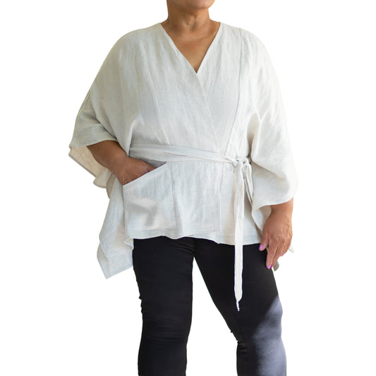 The Magnolia Jacket: Oatmeal Linen