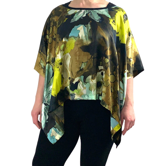 The Willow Top: Printed Silk