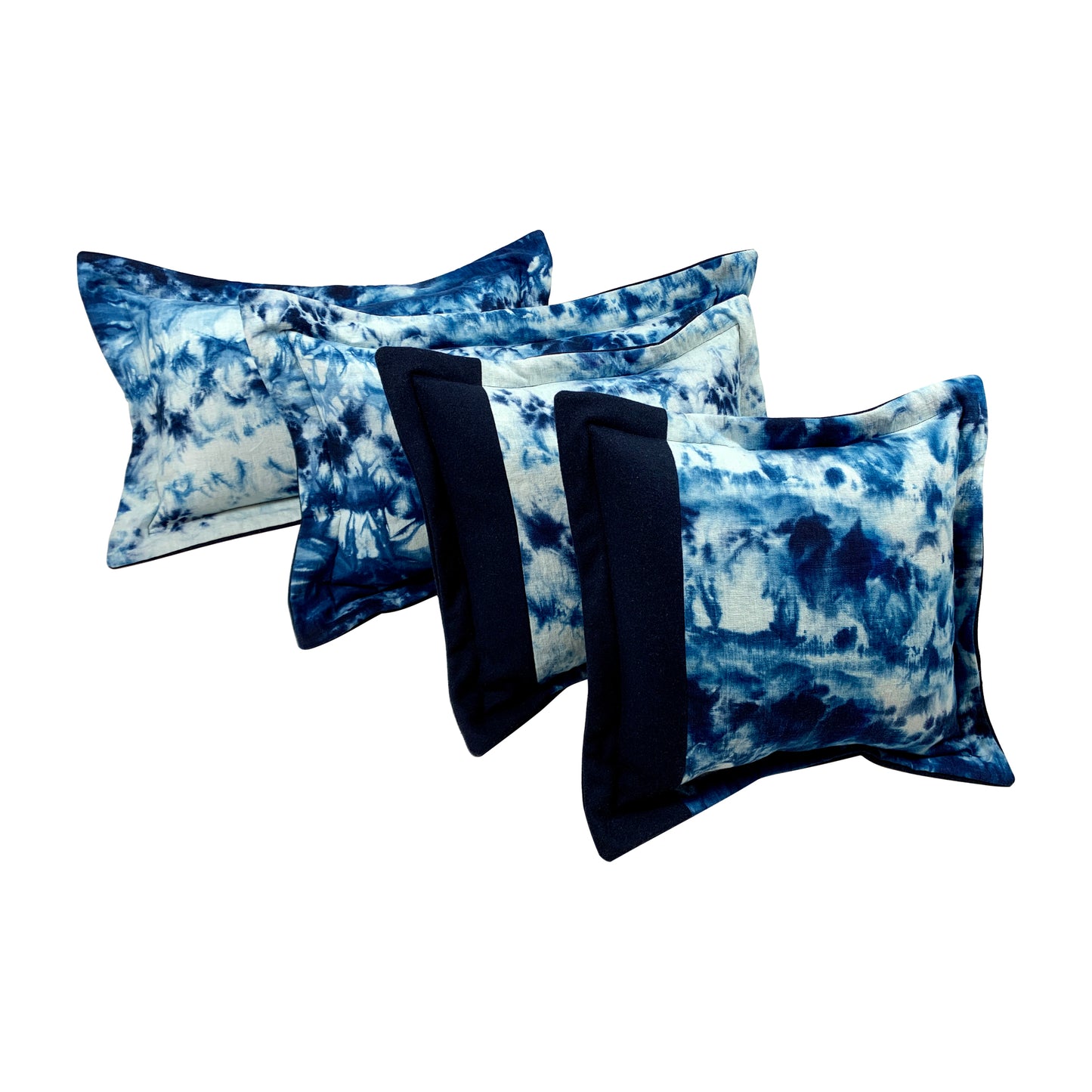 Art Pillow: Blue Stained Glass