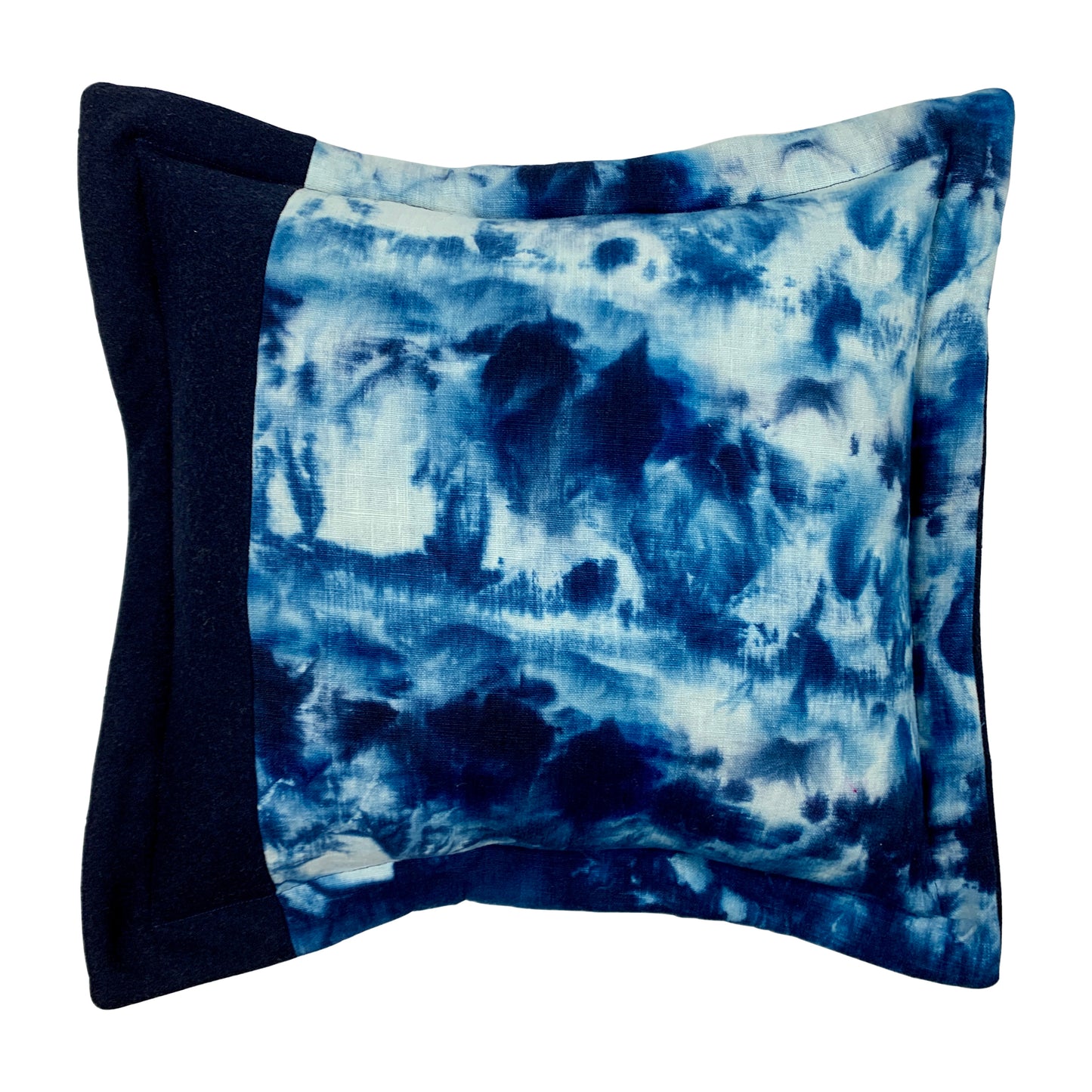 Art Pillow: Blue Stained Glass