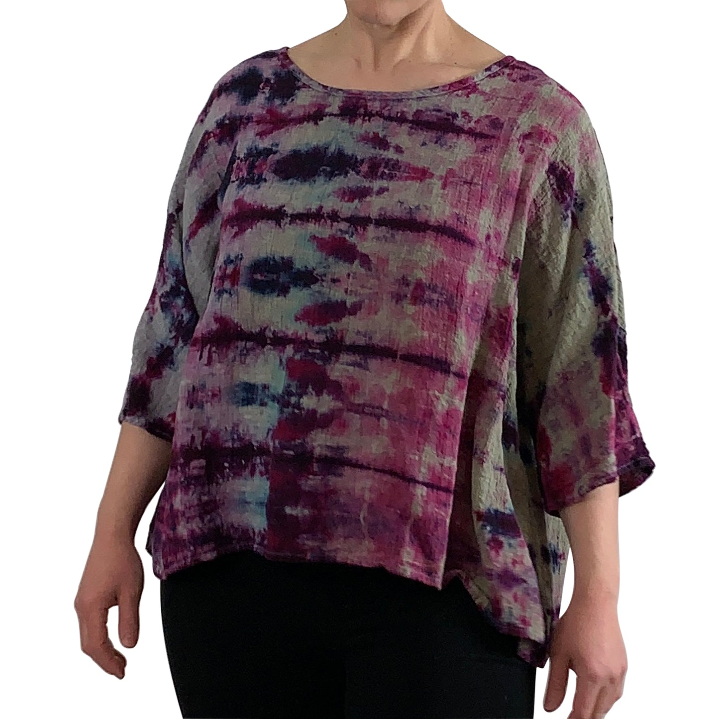 The Elm Top: Grape + Grey