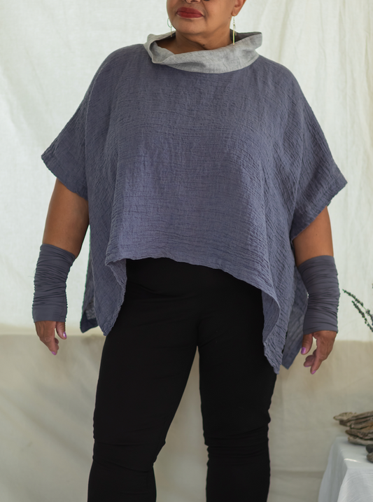 The Willow Top: Lavender Linen